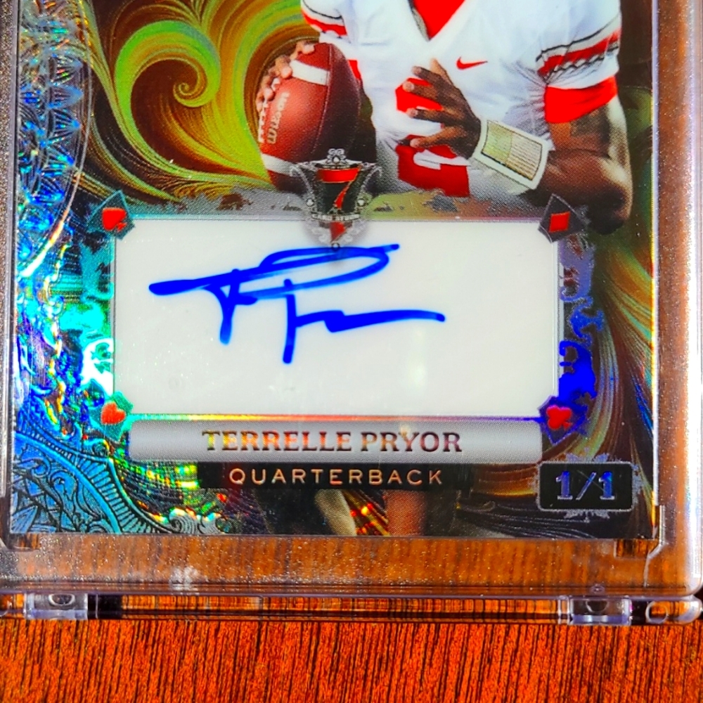 Terrelle Pryor 1 Of 1 Wild Card Autograph